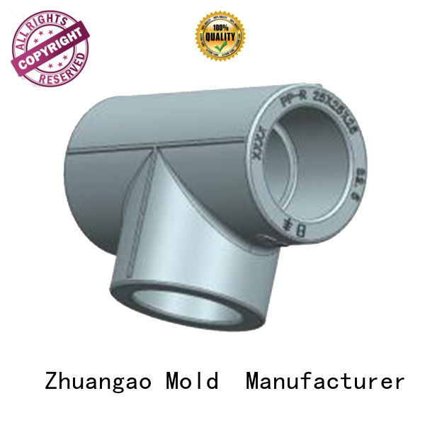 Zhuangao custom extrusion molding plastic pipe for f-shaped tee water pipe