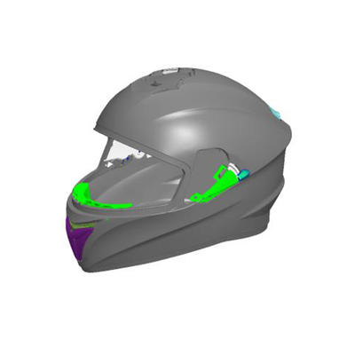 full-face helmet injection molding
