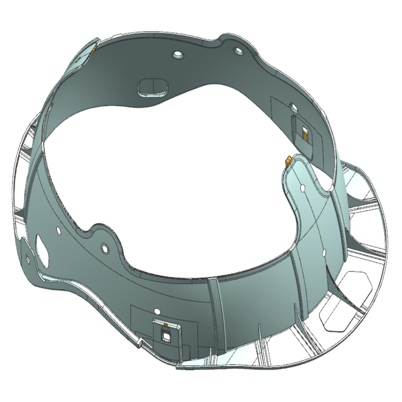 Inner Fitting PE Mold for Motorcycle Helmet From Kingo Mold China
